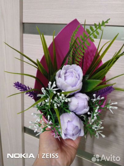 Букет из ароматного мыла ручной работы