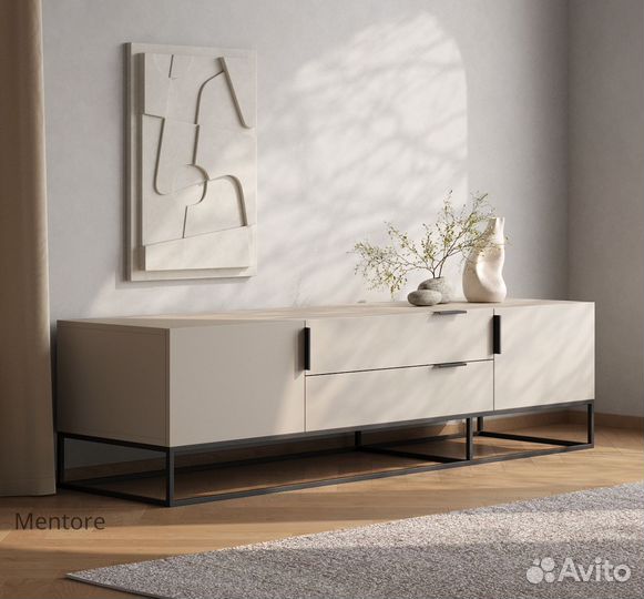 Тумба тв Loft Luce на опорах (1800х500х480 мм)