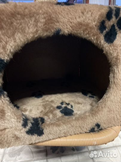 Ногтеточка с домиком для кошек