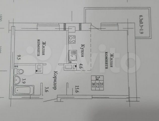2-к. квартира, 40 м², 11/16 эт.