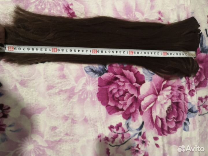 Натуральные волосы на заколках 50 см