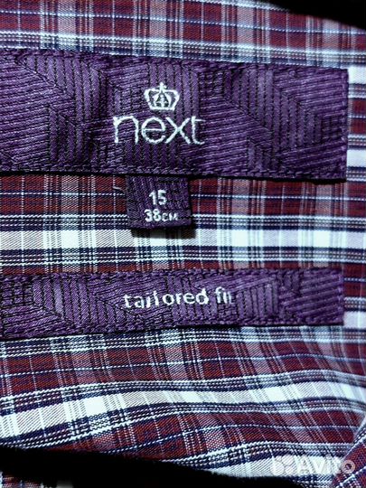 Мужская рубашка Next 15(38см) Марокко хлопок