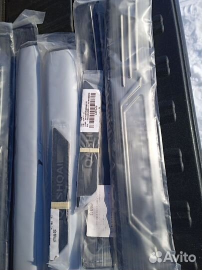 Комплект накладок на пороги ниссан кашкай