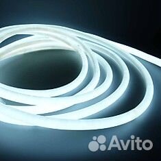 Неон мини LUX рез 1см холодный 2835 120 8х16мм 12В