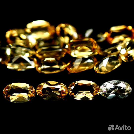Цитрины природные 3,3*5,2мм
