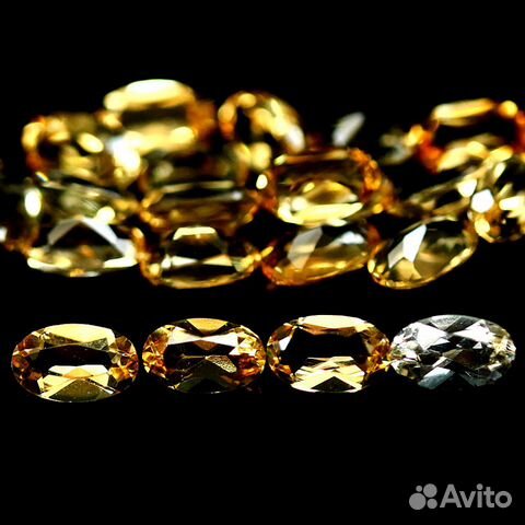 Цитрины природные 3,3*5,2мм