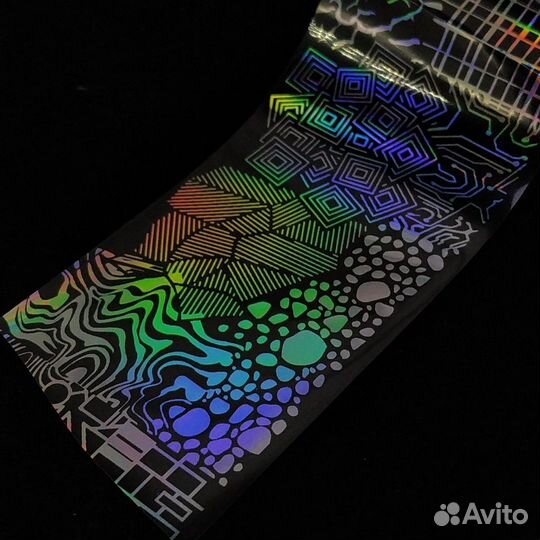 Фольга голографические узоры