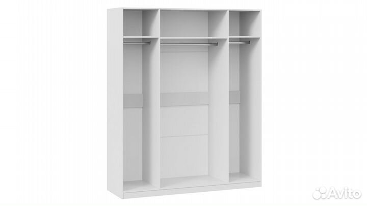 Шкаф комбинированный с 2 дверями со стеклом и 2 зе