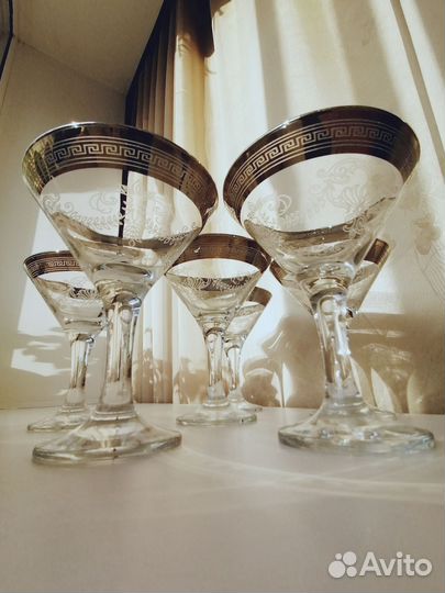 Бокалы для мартини/шампанского, 6 шт