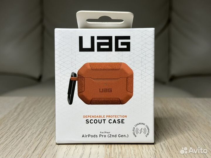 AirPods Pro 2. Противоударный чехол UAG (Rust)