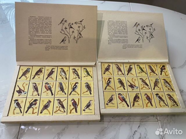 Редкие наборы спичек «Певчие птицы» СССР