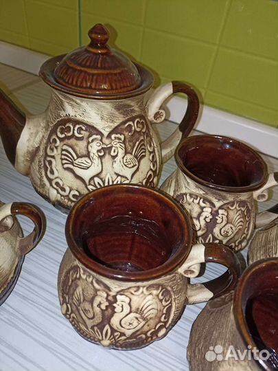 Чайный сервиз из глины