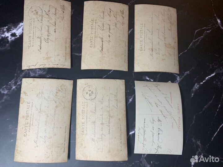 Открытки конец 19 нач 20 в. Франция подписаны