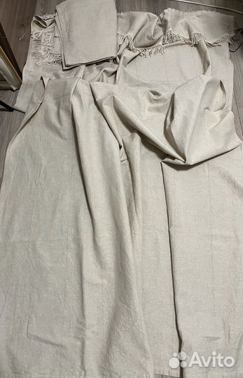 Шторы бу хлопок лен