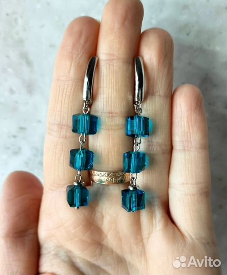 Комплект браслет и серьги