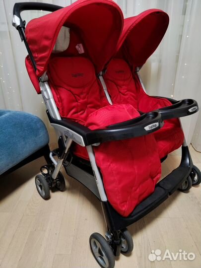 Коляска трость peg perego twin для двойни