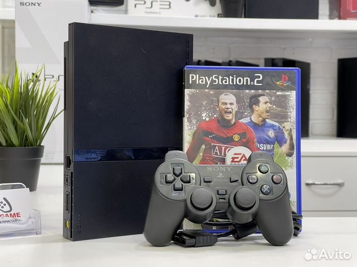 Sony PS2 Slim +карта и диск