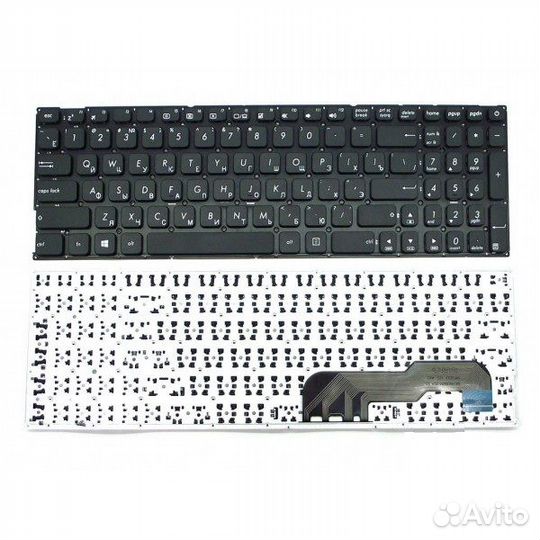 Клавиатура для ноутбука Asus X541 черная, без рамк