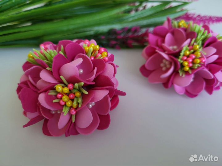 Резинки для волос/цветы из фоамирана