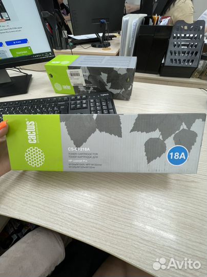 Картридж тонер Cactus CS-CF218A новый