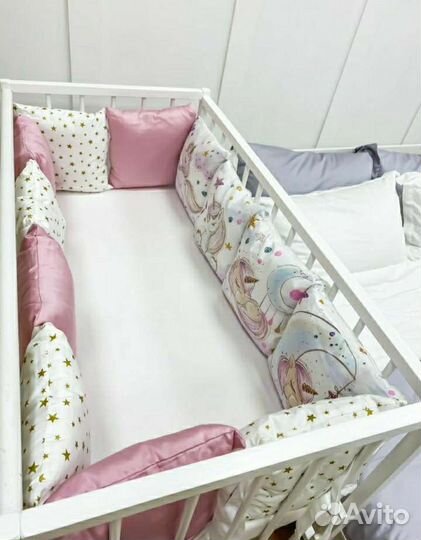 Бортики в детскую кроватку