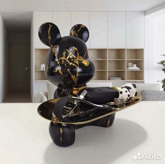 Подставка/копилка для часов, ключей мишка 