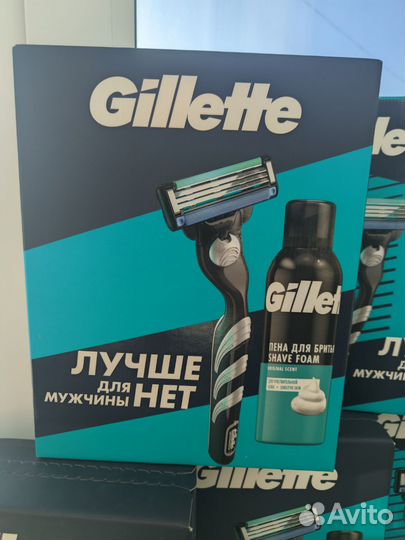 Подарочный набор gillette mach 3
