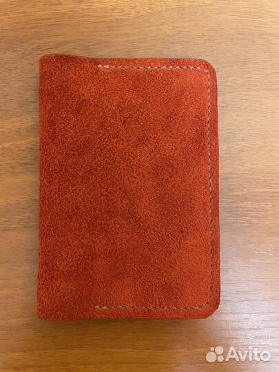 Обложка для паспорта из велюра натуральная кожа