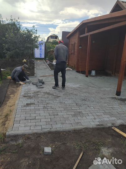 Отмостки, фундамент терассы