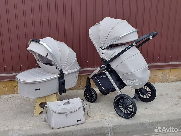 Коляска 2в1 Новая модульная (светло Бежевый)