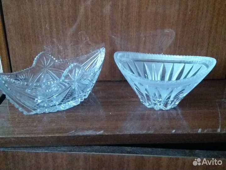 Ладья и конфетница хрусталь