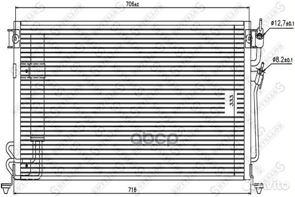 10-45136-SX NS94748 MN151100 радиатор конд