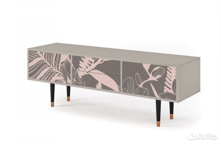 Тв-тумба T4 - Сатин - Issabelline Flower