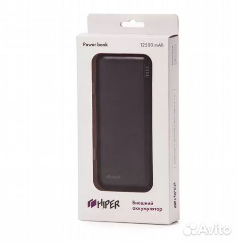 Внешний аккумулятор hiper 12500 mAh новый