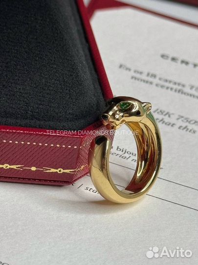 Cartier panthere кольцо желтое золото 750