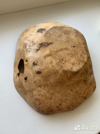 Тарелка из дерева. Березовый кап