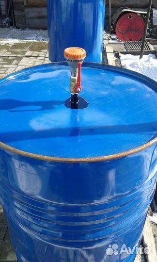 Бочка метал.(вода/мусор,слив,бочка-душ)