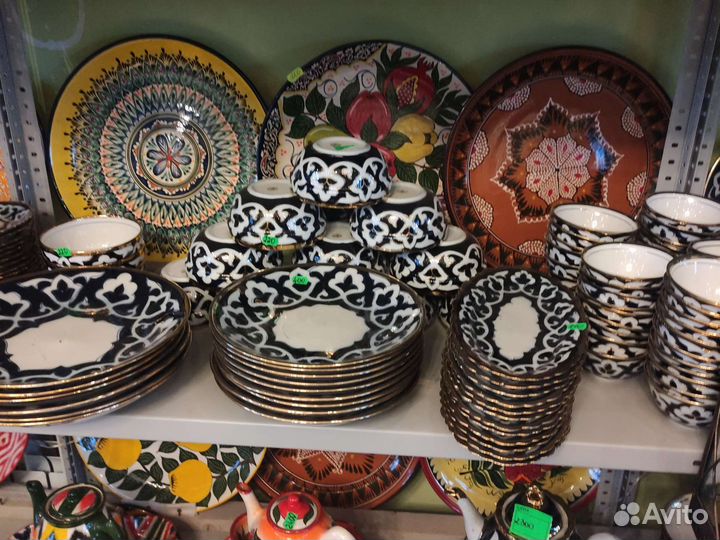 Узбекская посуда пахта,Риштан,коса,ляган, пиала