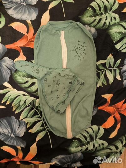 Кокон для малыша на молнии с шапочкой