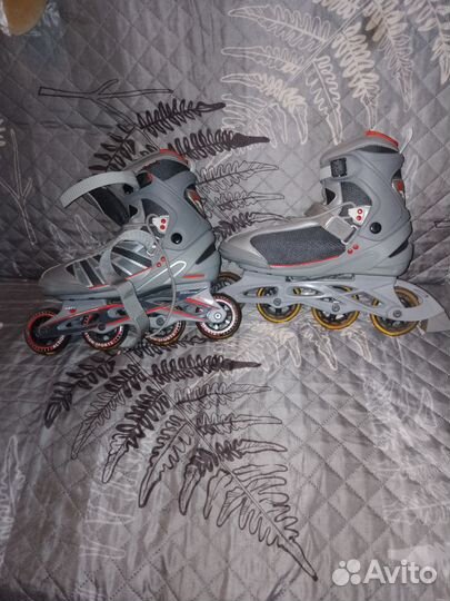 Коньки роликовые мужские abec 5 EUR 44 28,5см,б/у