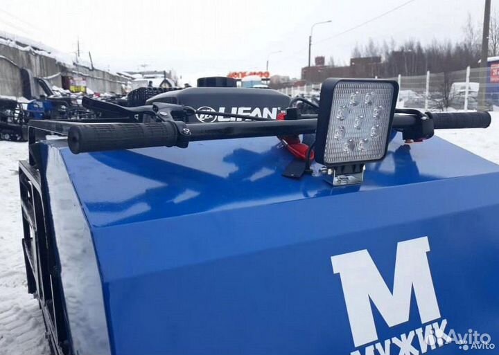 Мотобуксировщик Мужик М600 Лонг 17 л.с. (длинная г