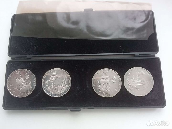 Нумизматические жетоны СССР 250лет Русской Америки