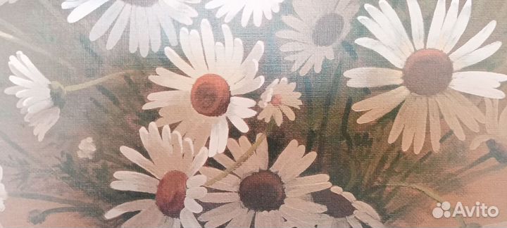 Картина Букет ромашек в вазе 75х55 см
