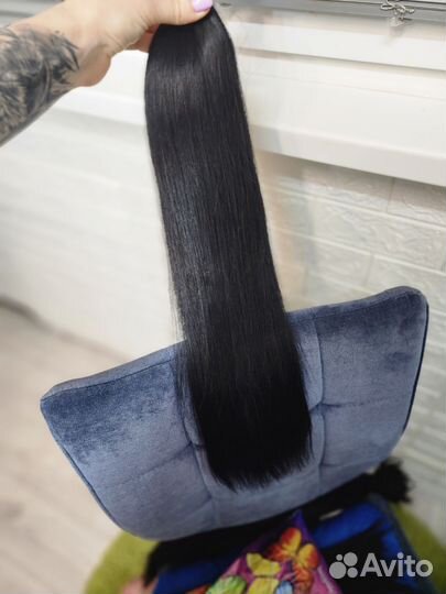 Волосы натуральные для наращивания 60 см