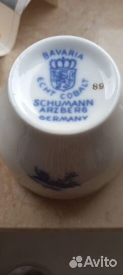 Чайный сервиз Schumann,кобальт 6 персон Германия