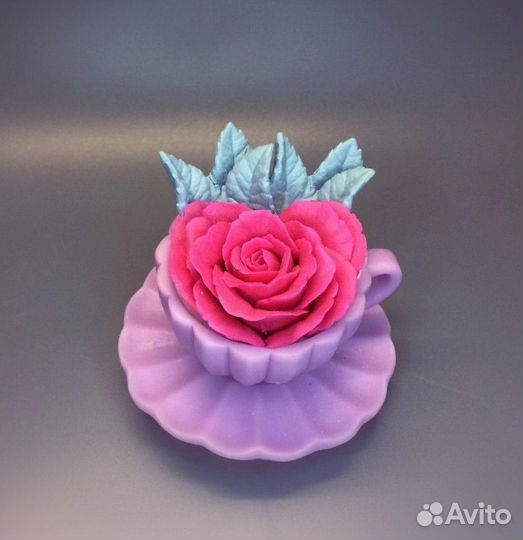 8 Марта/букет/мимоза/нарцис/роза/в чашке