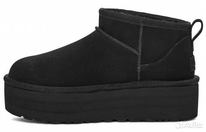 UGG Classic Ultra Mini Platform Boot Black Women's (37)