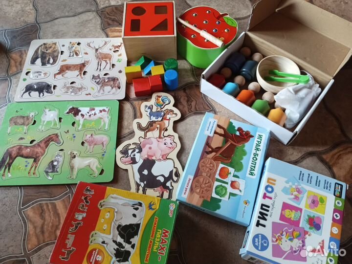 Развивающие игрушки 2 пакета от 1 года