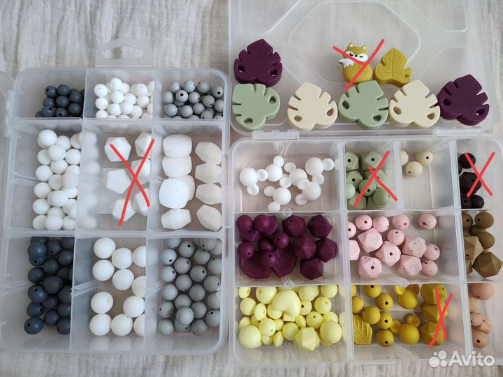 Бусины из пищевого силикона