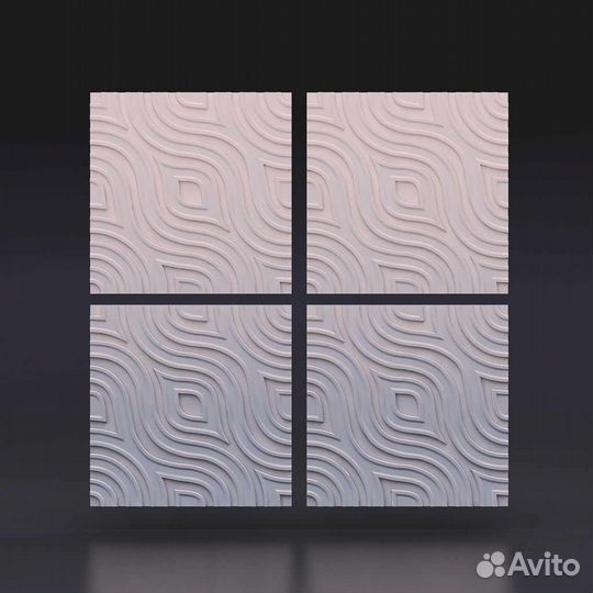 Гипсовая 3D панель 